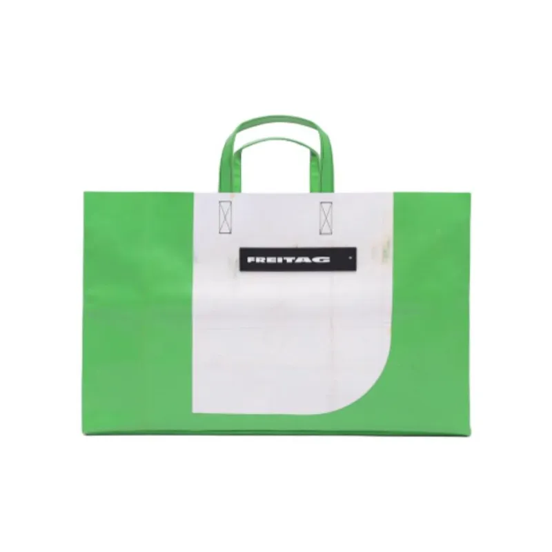 FREITAG PVC Tote Bag, Shopping Bag, Handbag Tubas Unisex Green & White-0