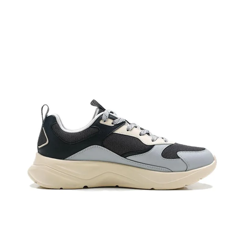QIAODAN Slip Resistant, Abrasion Resistant, Lightweight Low Top Casual Shoes Men's Mist Gray-1