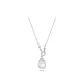 Interlocking Circle Blessing Wealth Necklace[Silver]
