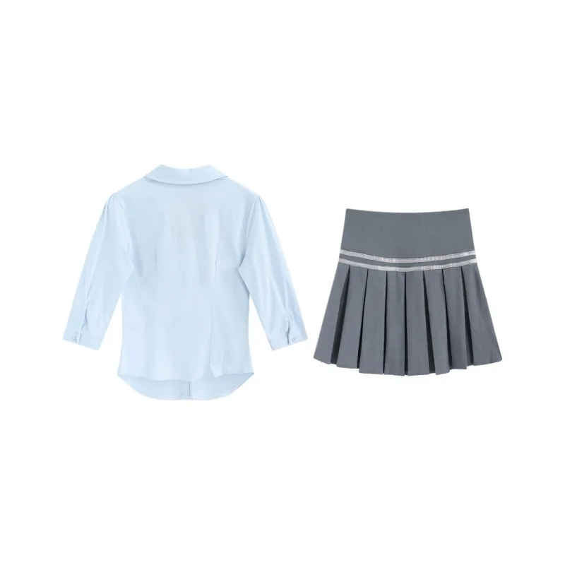 DOSOHEB Two Piece Skirt Sets Women's-1