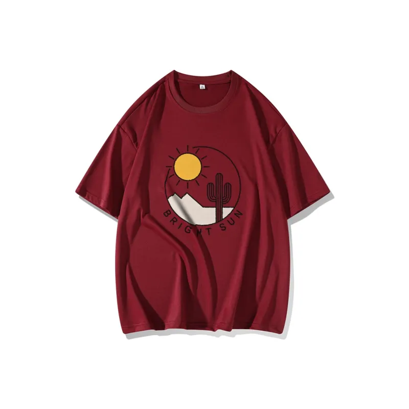 FAIRWHALE Drop Shoulder Sleeve T Shirt Women's-6