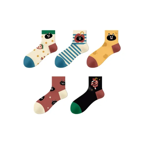 Gentle Welcome Ankle Socks Women's 5 Pack