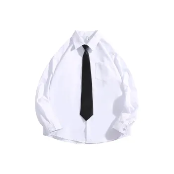 Bubble Trap Shirts Men White Shirt[Includes Black Tie]