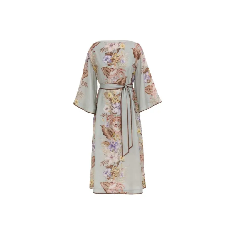 Zimmermann SS25 Long Sleeved Dress Women's Multicolor-0