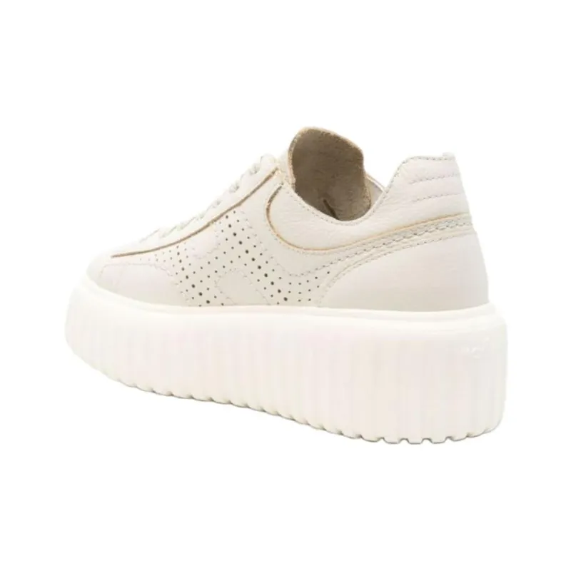HOGAN H Stripes Low Top Casual Shoes Women's White-2