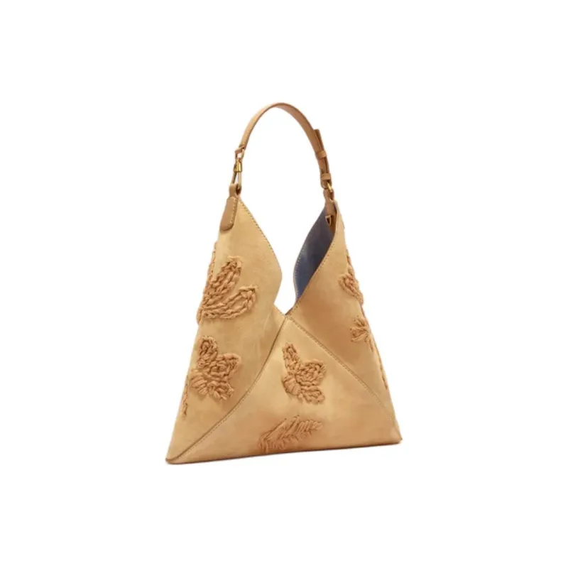 ERMANNO SCERVINO Suede Shoulder Bag Women's Beige-2