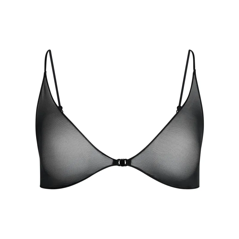 SKIMS SS25 ULTRA FINE MESH SKIMPY SCOOP BRALETTE Bra Women's 1 Pack-0