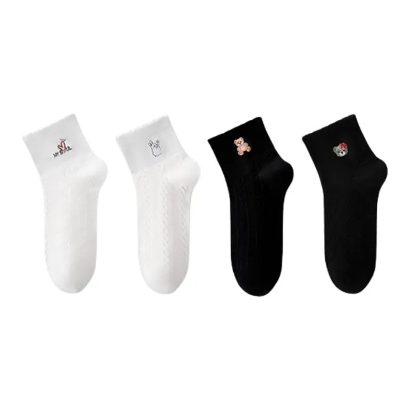 H YXIANG Ankle Socks Women's 4 Pack-0