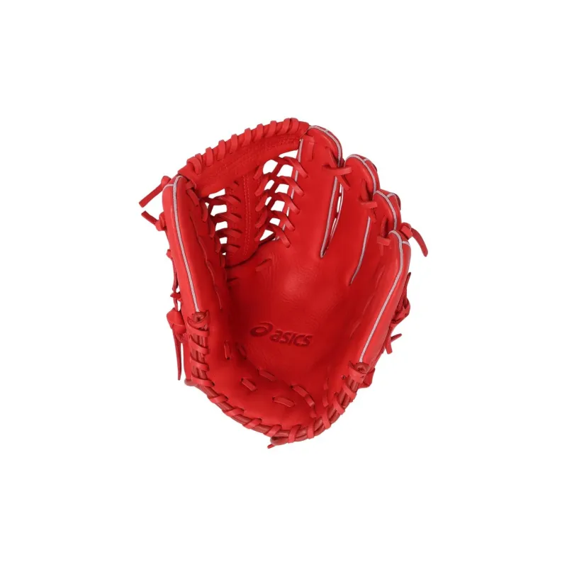 Asics Baseball Gloves Catcher's Glove Leather Unisex Flag Brown-1