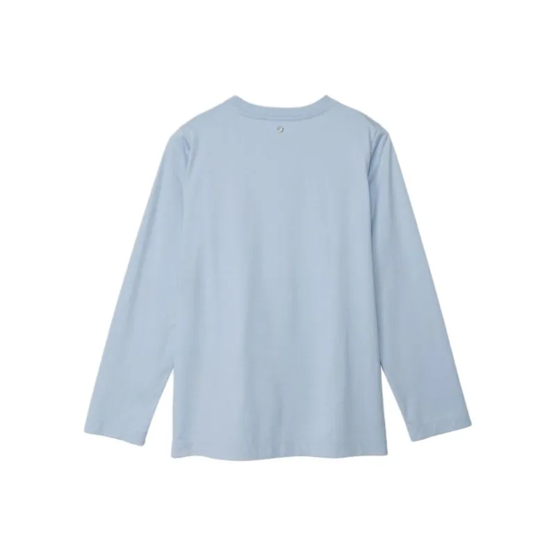 CINOH T Shirts Women's Sax Blue-1