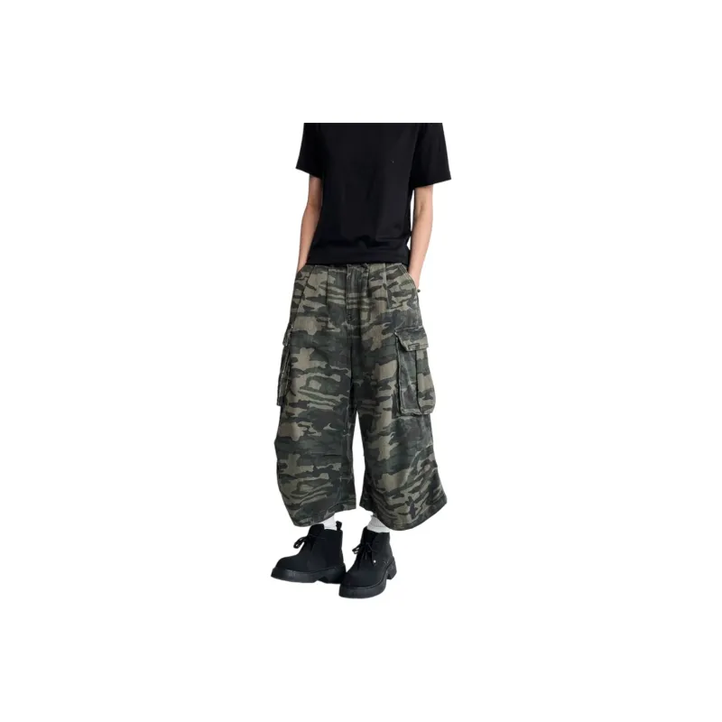 Weles Denim Shorts Unisex Camouflage-0