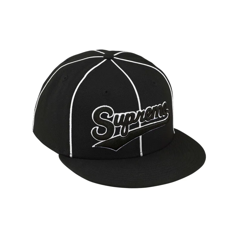 Supreme X New Era Piping Script Logo Cap-1