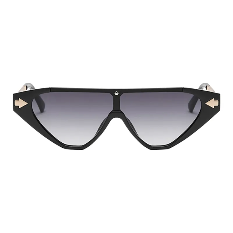 SOMAN Metal Irregular Shape Sunglasses Unisex-3