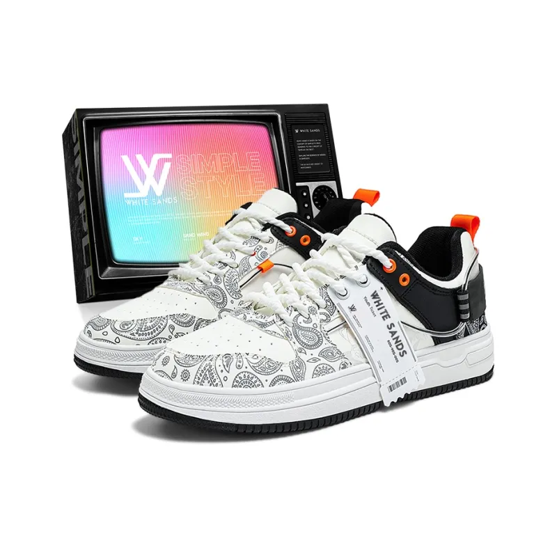 White Sands Slip Resistant, Abrasion Resistant, Breathable Low Top Skateboard Shoes Men's-20