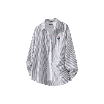 BRUMAIRE Shirt Unisex Black White Stripes