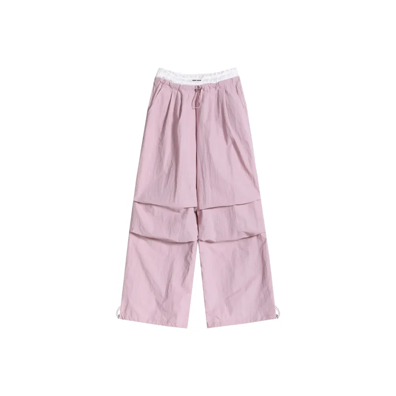 HTHK Casual Pants Women's Navy Blue/Yellow/Pink/Black-67