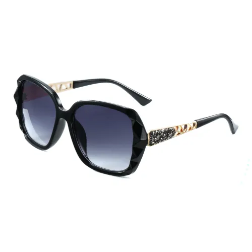 COLORE.IN TR/Memory Plastic Alloy Irregular Shape Sunglasses Women's