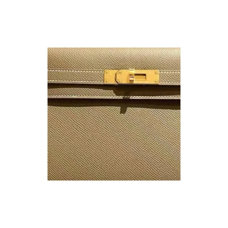 HERMES Kelly Elan Epsom Leather Crossbody Bag, Shoulder Bag Women's 18 Etoupe Elephant Gray-1