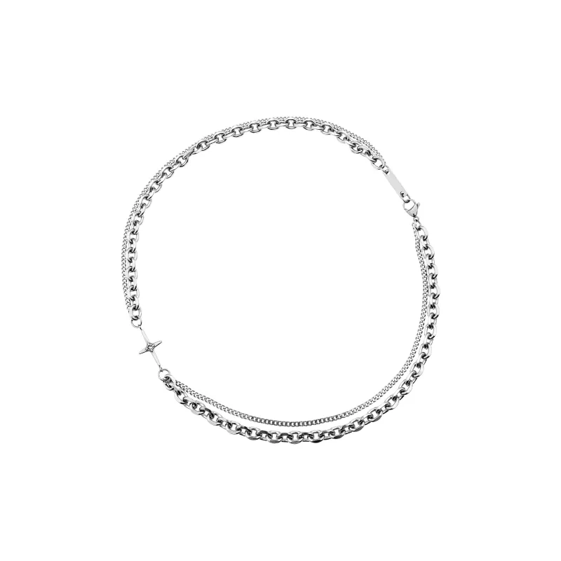 CENTURY&KINDLE Titanium Steel Necklaces Unisex-0