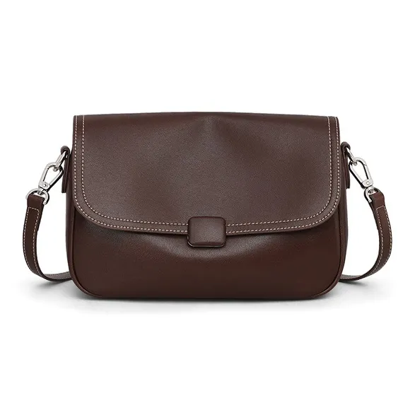 CNNCOO Cow Leather With Synthetic Leather Messenger Bag, Shoulder Bag Women's Multicolor-5