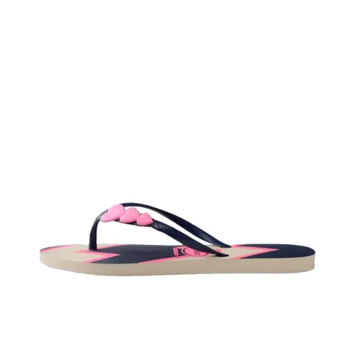 Havaianas Rubber Sole Abrasion Resistant Flip Flops Women's Black