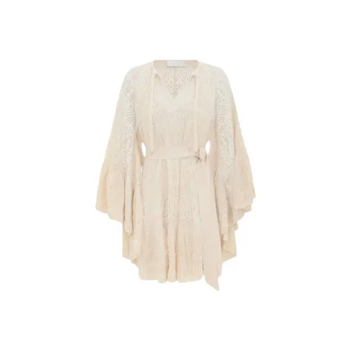 Zimmermann SS25 Long Sleeved Dress Women's Cream