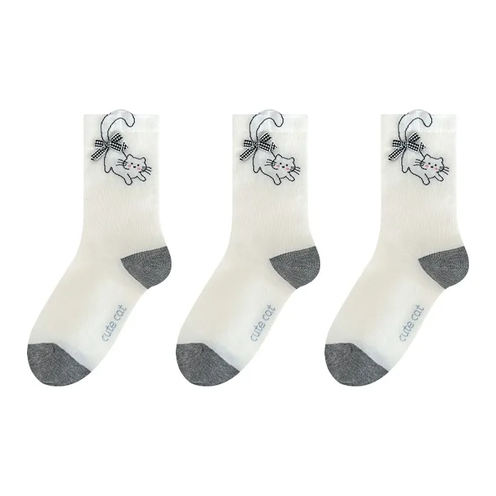 Moremoli Mid Calf Socks Women's 3 Pack-0