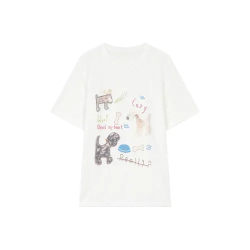 ELF SACK T Shirts Women's Lace White
