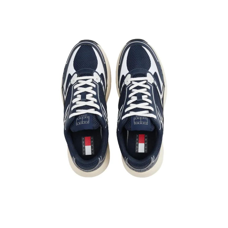 Tommy Hilfiger Trainers Low Top Casual Shoes Men's Blue-3