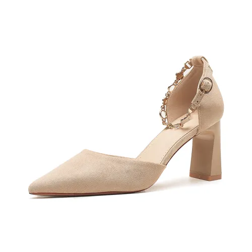 Zubumei Chunky Heel High Heels Women's