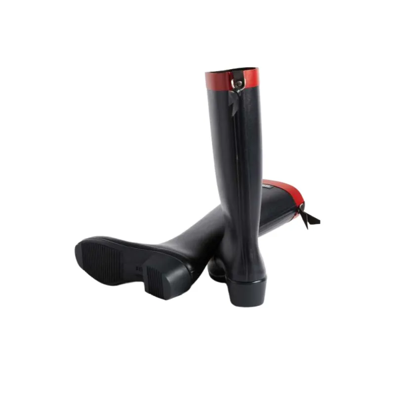 AIGLE Rain Boots Women's High Top Black-3
