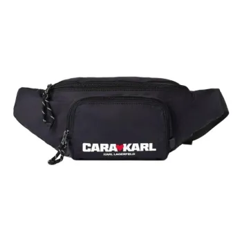KARL LAGERFELD Cara Delevingne Collaboration Polyamide Fanny Pack Men's Black