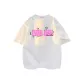 White (Pink Text)