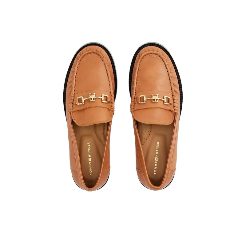 Tommy Hilfiger Horsebit Loafers 2cm Women's Brown-3