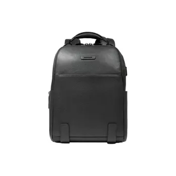 PIQUADRO Cow Leather Backpack Men's Black