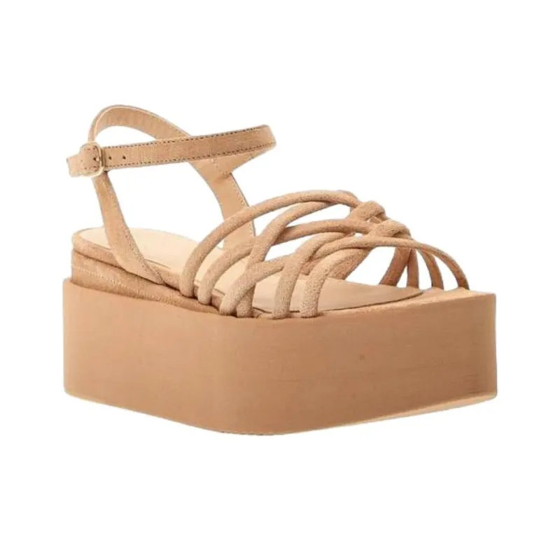 Paloma Barceló One Strap Sandals 8cm Women's Beige-2