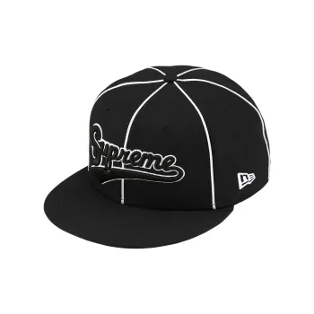 Supreme X New Era Piping Script Logo Cap