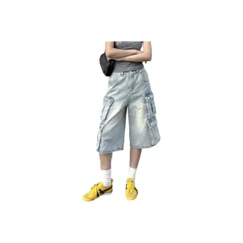 Weles Denim Shorts Unisex Blue