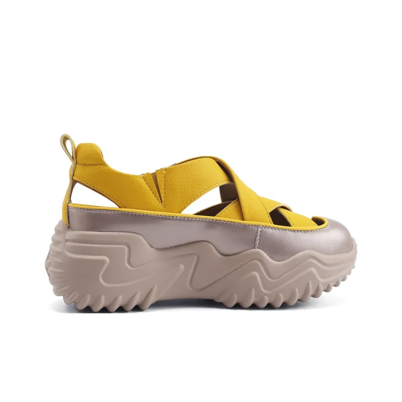 TOM TAILOR Huang Yaobo Trendy Platform Sandal Height Increasing Breathable Low Top Casual Shoes Women's-2