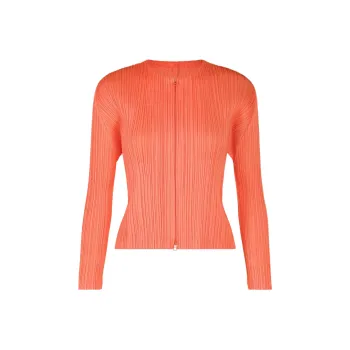 PLEATS PLEASE ISSEY MIYAKE Jackets & Coats Women's Coral Orange
