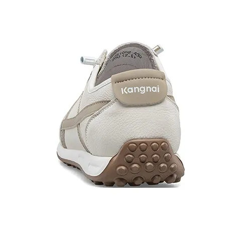 KANGNAI Men's Casual Shoes Men Low Top White/Blue-8