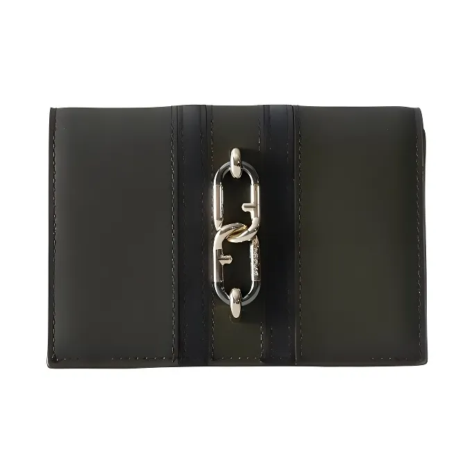 Furla Sirena Collection Suede Wallet Mini Women's Green-0