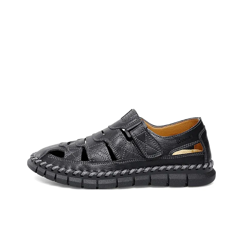Wen Nai Casual Shoes Men's Black-0