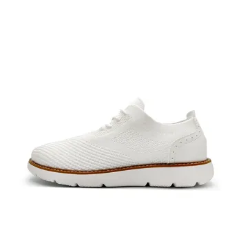 KYMOOU Slip Resistant And Breathable Low Top Casual Shoes Men's White