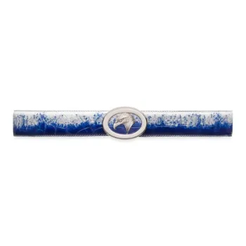 STEFANO RICCI Himalayan Crocodile Leather Belts Unisex Blue Width 3.8cm