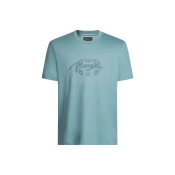 MANGANO T Shirts Men Lake Blue