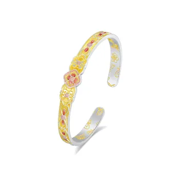 Bowl S999 Fine Silver Bangles Unisex
