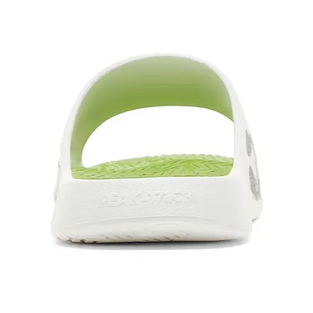PEAK Tai Ji1.0 Slip Resistant Abrasion Resistant Cushioning Slide Slippers Men's Ivory Green-3