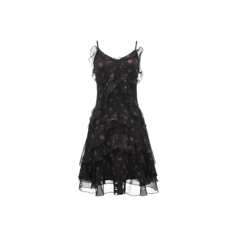 VERO MODA Slip Dresses Women's Black-0