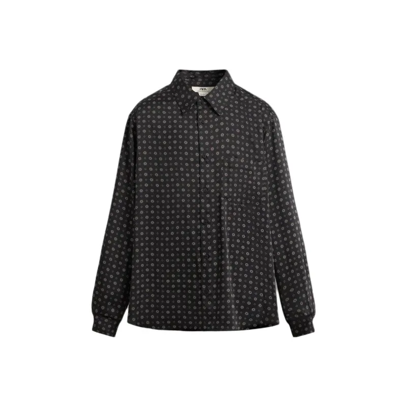 ZARA Shirts Men Sea Blue-0